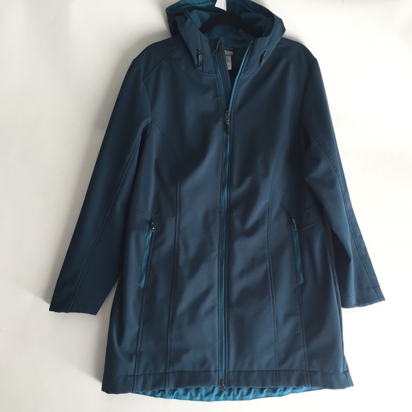 champion soft shell hooded jacket